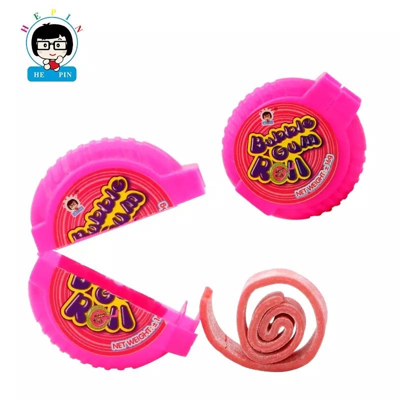 BUBBLE GUM ROLL 18G X 24PCS