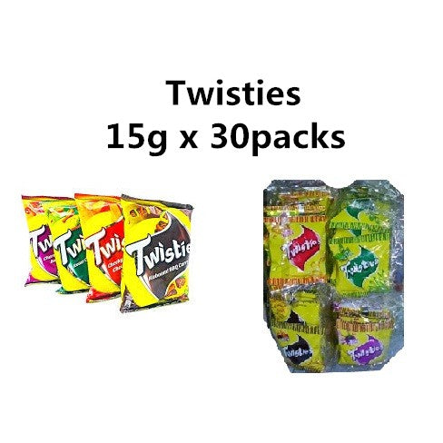 Twisties Bbq Snack Crackers 15g x 30packs