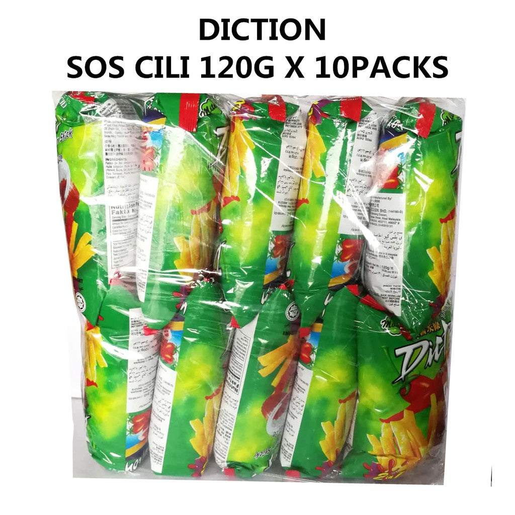 DICTION KEROPOK UBI DENGAN SOS CILI 120G X 10PACKS