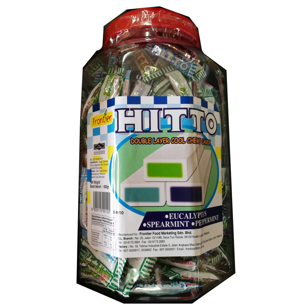 *PACKET SAJA* HITTO DOUBLE LAYER COOL CHEWY CANDY 900G