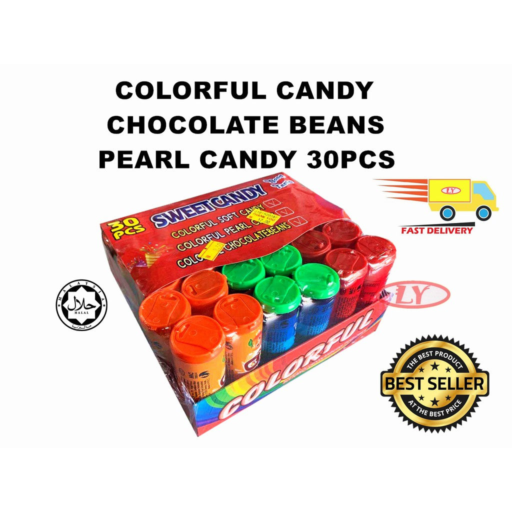 COLORFUL SOFT CANDY / CHOCOLATE BEANS / PEARL CANDY 30PCS