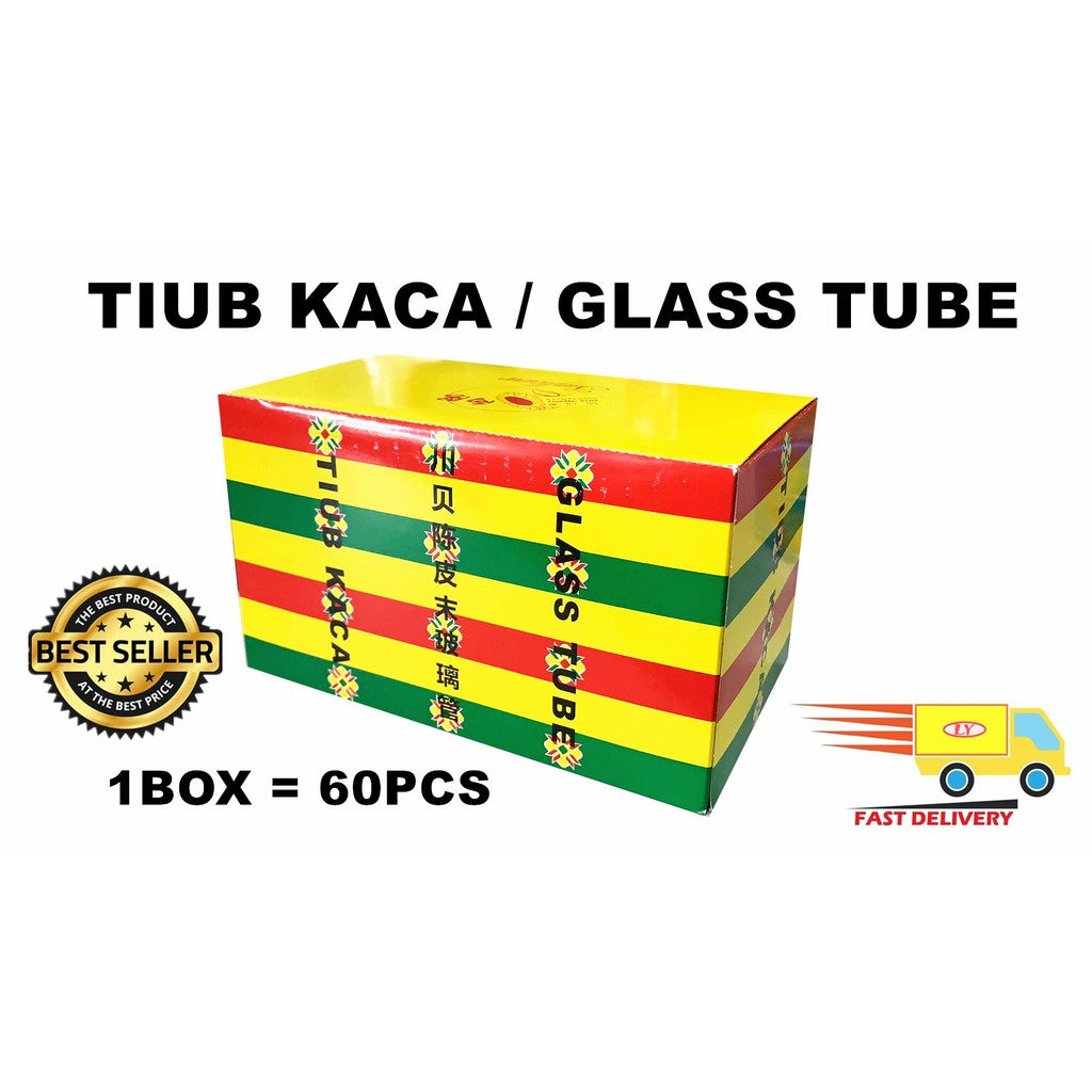 TIUB KACA / GLASS TUBE / 玻璃管子 60PCS IN 1BOX