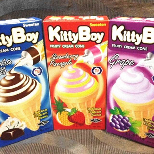 SWEETEN KITTY BOY FRUITY CREAM CONE 12PCS