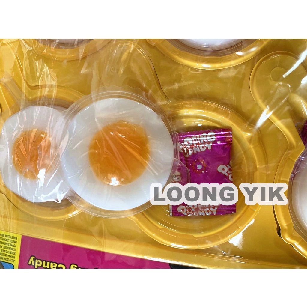 FRIED EGG PUDDING + HAM GUMMY POPPING CANDY 21G X 40PCS HALAL