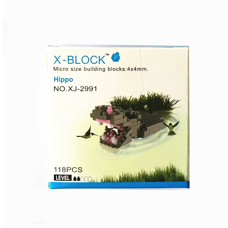 X-BLOCK MICRO SIZE BUILDING BLOCKS ANIMAL SERIES 8 SET