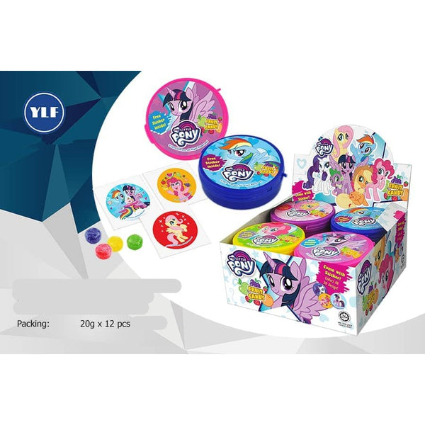 MY LITTLE PONY TIN MIX FRUIT CANDY 12PCS X 20G