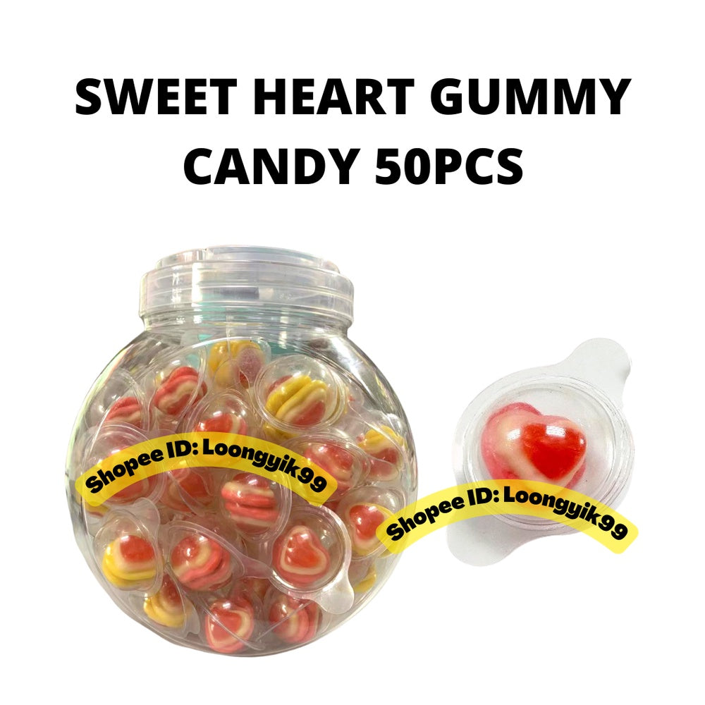 SWEET HEART GUMMY 50PCS