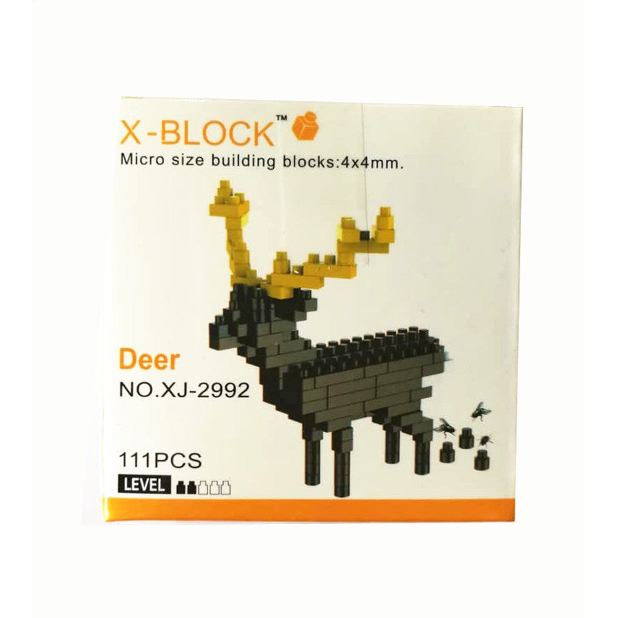 X-BLOCK MICRO SIZE BUILDING BLOCKS ANIMAL SERIES 8 SET