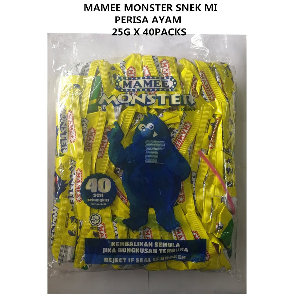 MAMEE MONSTER SNEK MI PERISA AYAM 25G X 30PACKS