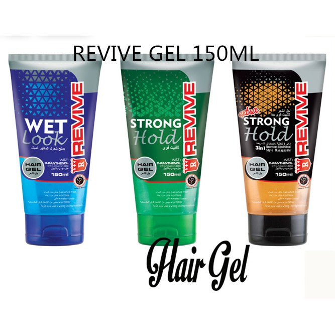 REVIVE HAIR GEL ASSORTED 150ML X 6PCS