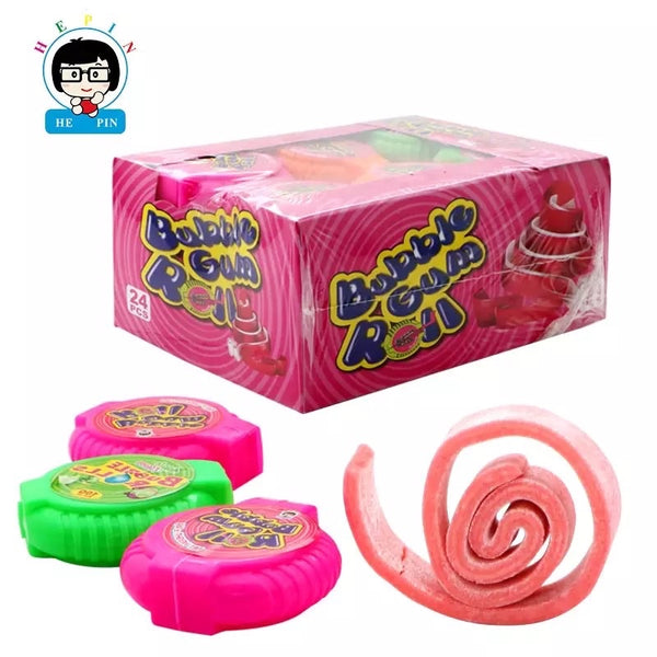 BUBBLE GUM ROLL 18G X 24PCS