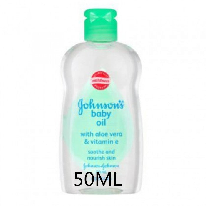 JOHNSON’S BABY OIL ALOE VERA 50ML X 6PCS