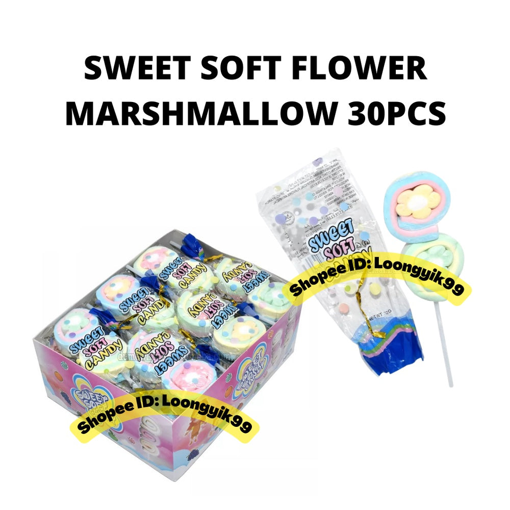 SWEET SOFT MARSHMALLOW FLOWER CIRCLE 30PCS