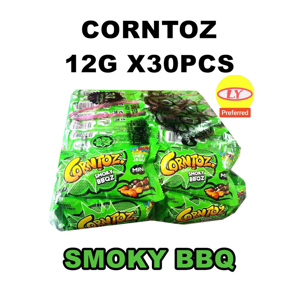 CORNTOZ KECIL 12G X 30PCS / BBQ / HOT & SPICY / CHILI CHEEZ