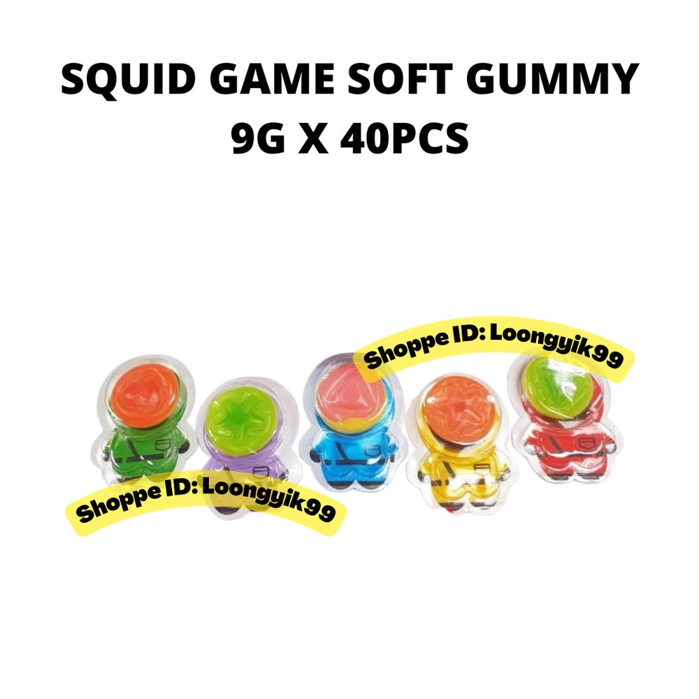 SQUID GAME SOFT CANDY GUMMY 9G X 40PCS HALAL