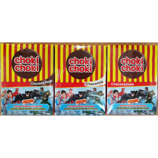 CHOKI-CHOKI CHOCOLATE TUBE CHOCOLATE / CHOCOMILK / CHOCOCASHEW 60PCS