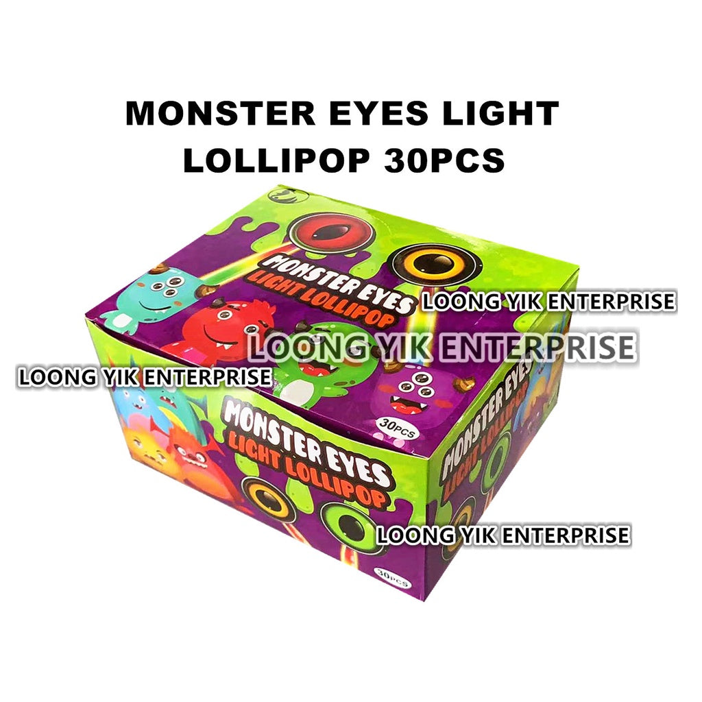 EYE LIGHT LOLLIPOP CANDY 30PCS HALAL FRUITY