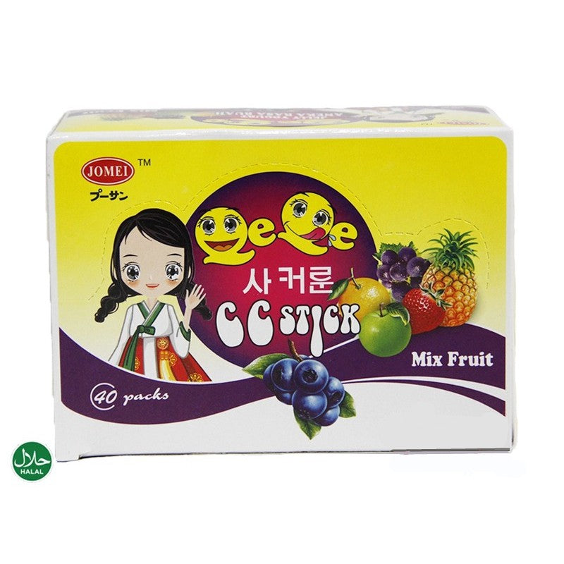 CC STICK MIX FRUIT CANDY 40PACKS