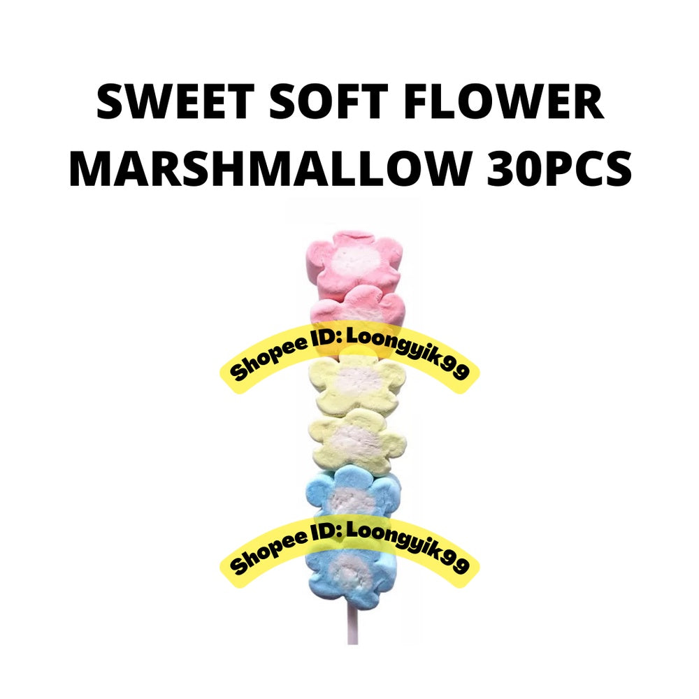 SWEET SOFT FLOWER MARSHMALLOW 30PCS