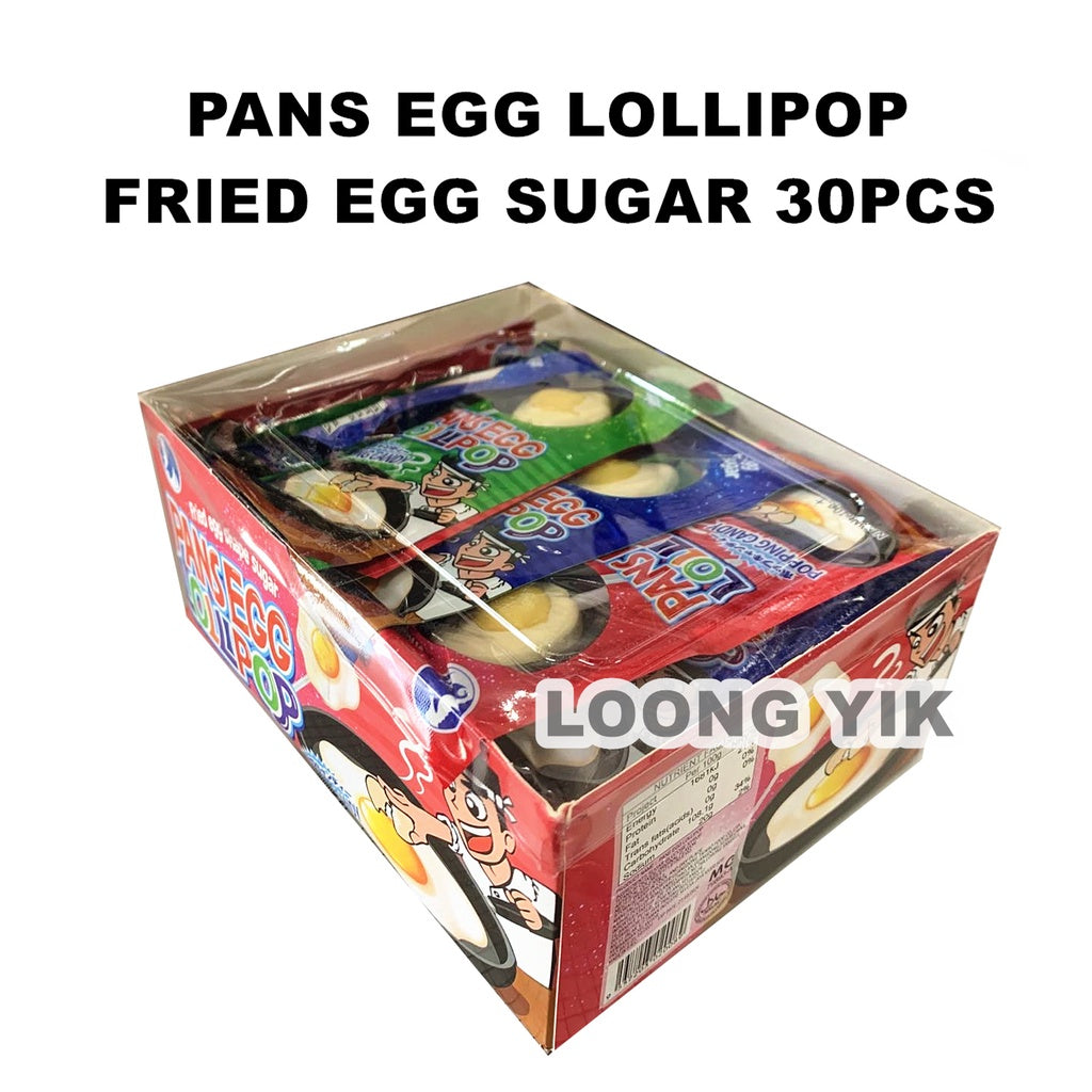 PANS EGG LOLLIPOP FRIED EGG SUGAR 30PCS