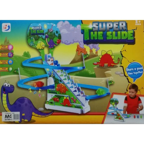 SUPER DINASOUR LIGHT MUSIC SLIDE TOYS