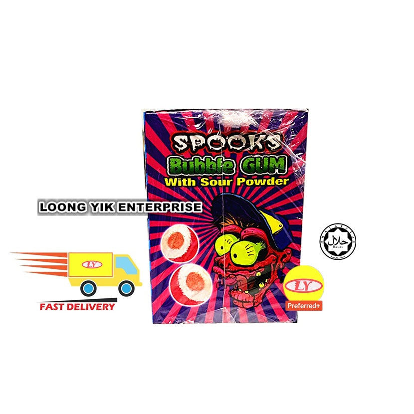 SPOOKS BUBBLE GUM FRUITY HALLOWEEN 50PCS