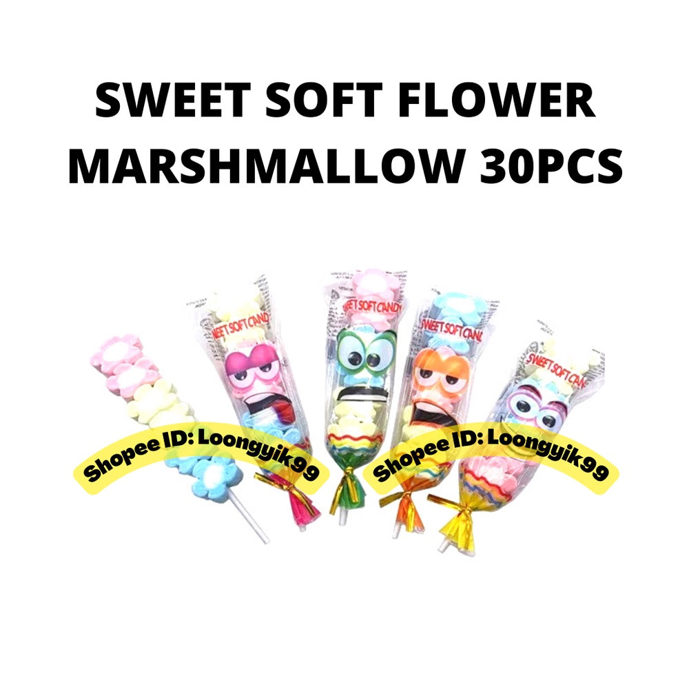 SWEET SOFT FLOWER MARSHMALLOW 30PCS