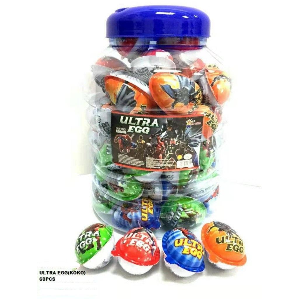 ULTRA EGG SURPRISE TOYS WITH CHOCOLATE 60PCS