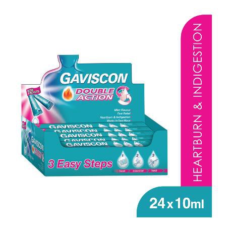 GAVISCON DOUBLE ACTION 24PCS X 10ML