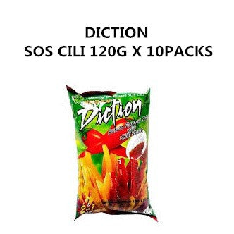 DICTION KEROPOK UBI DENGAN SOS TOMATO / CILI 25G X 20PACKS