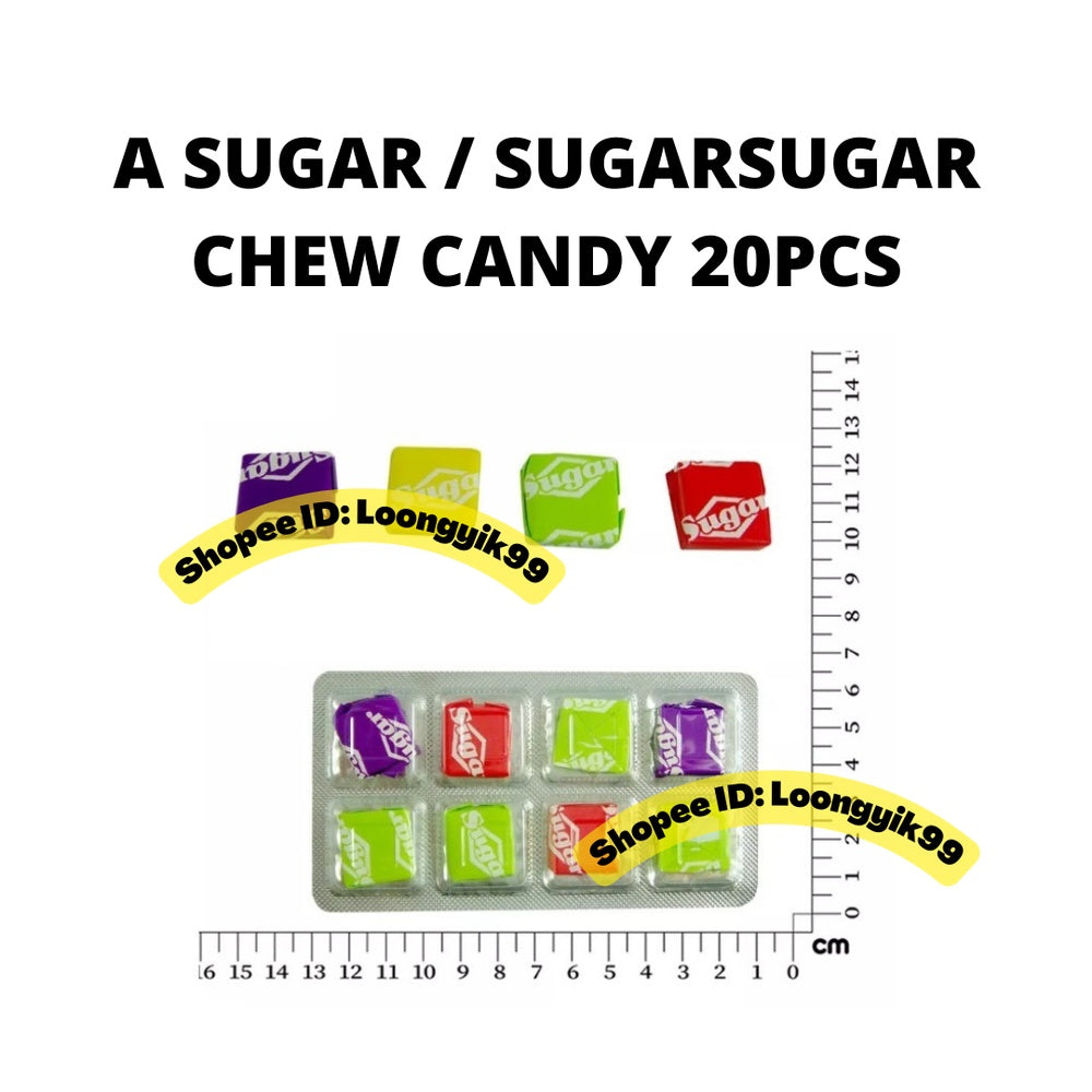 A SUGAR / SUGARSUGAR CHEW CANDY 20PCS