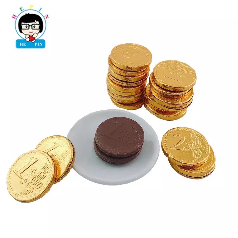 GOLD HUNTER EGG GOLDEN CHOCOLATE COIN 100PCS