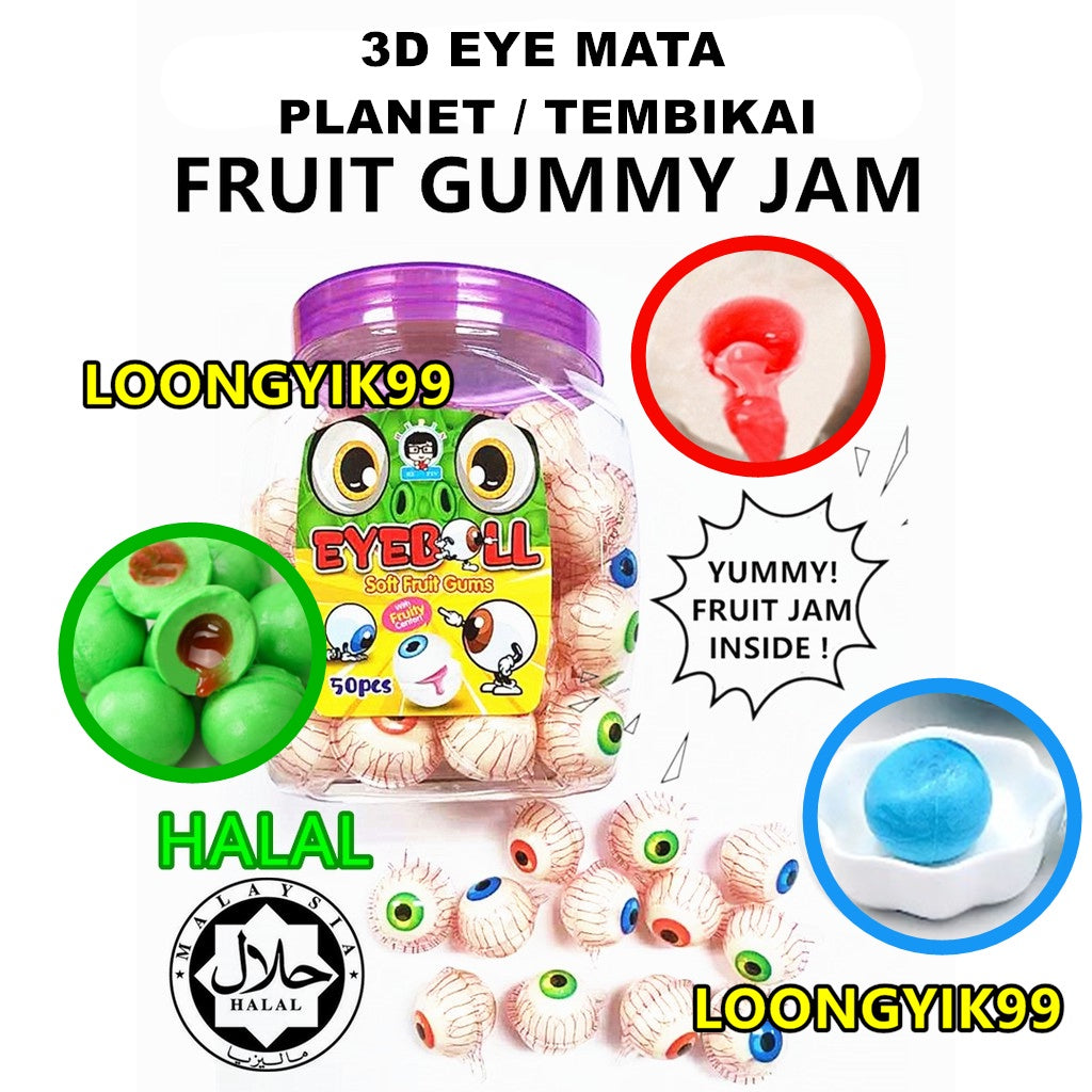 🔥HALAL🔥 10PCS BIG EYE BUMI PLANET *TIKTOK VIRAL* SOFT GUMMY CANDY BESAR 20G WATERMELON BOTTLE SUSU BABY YOGURT ULTRAMAN