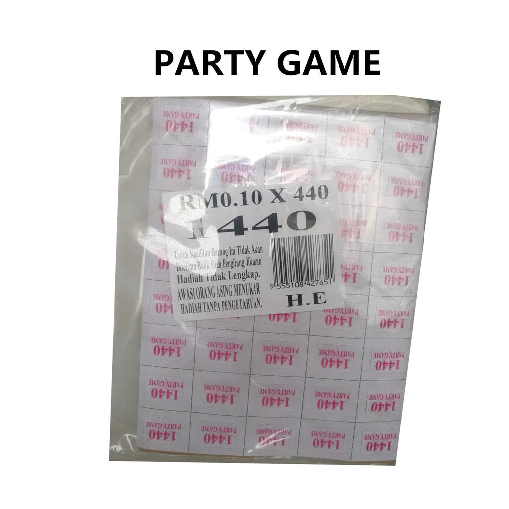 TIKAM PAPAN PARTY GAME NUMBER 440PCS