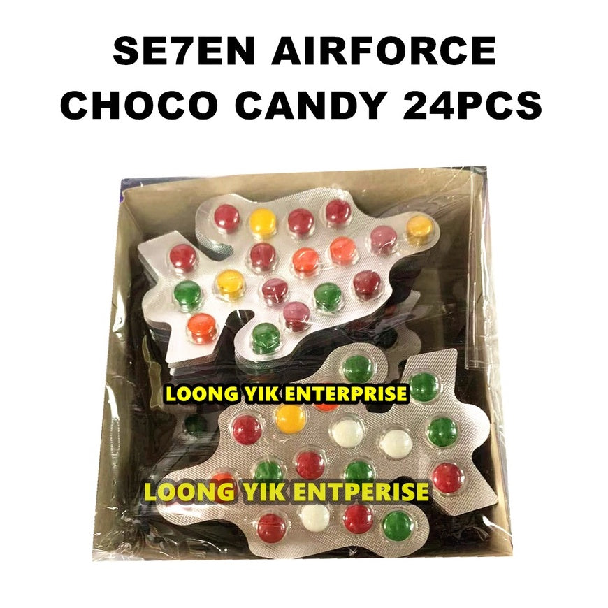 SE7EN AIRFORCE CHOCO CANDY 24PCS HALAL