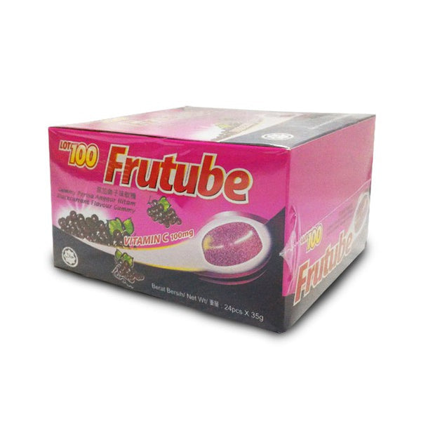 LOT100 FRUTUBE BLACKCURRANT FLAVOUR GUMMY 35G X 24PCS