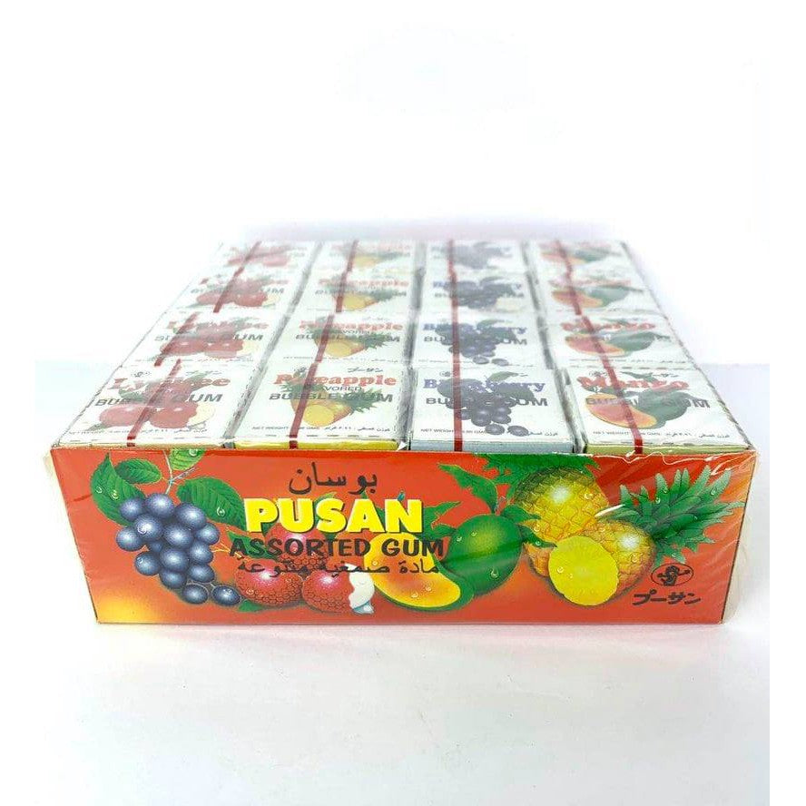 PUSAN GUM MIX FRUIT BUBBLE GUM 48PCS