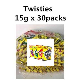 Twisties Bbq Snack Crackers 15g x 30packs