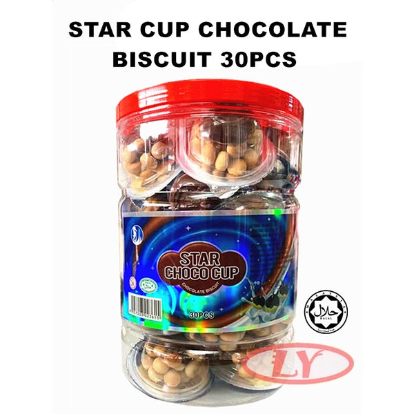 STAR CHOCO CUP CHOCOLATE BISCUIT 30PCS HALAL