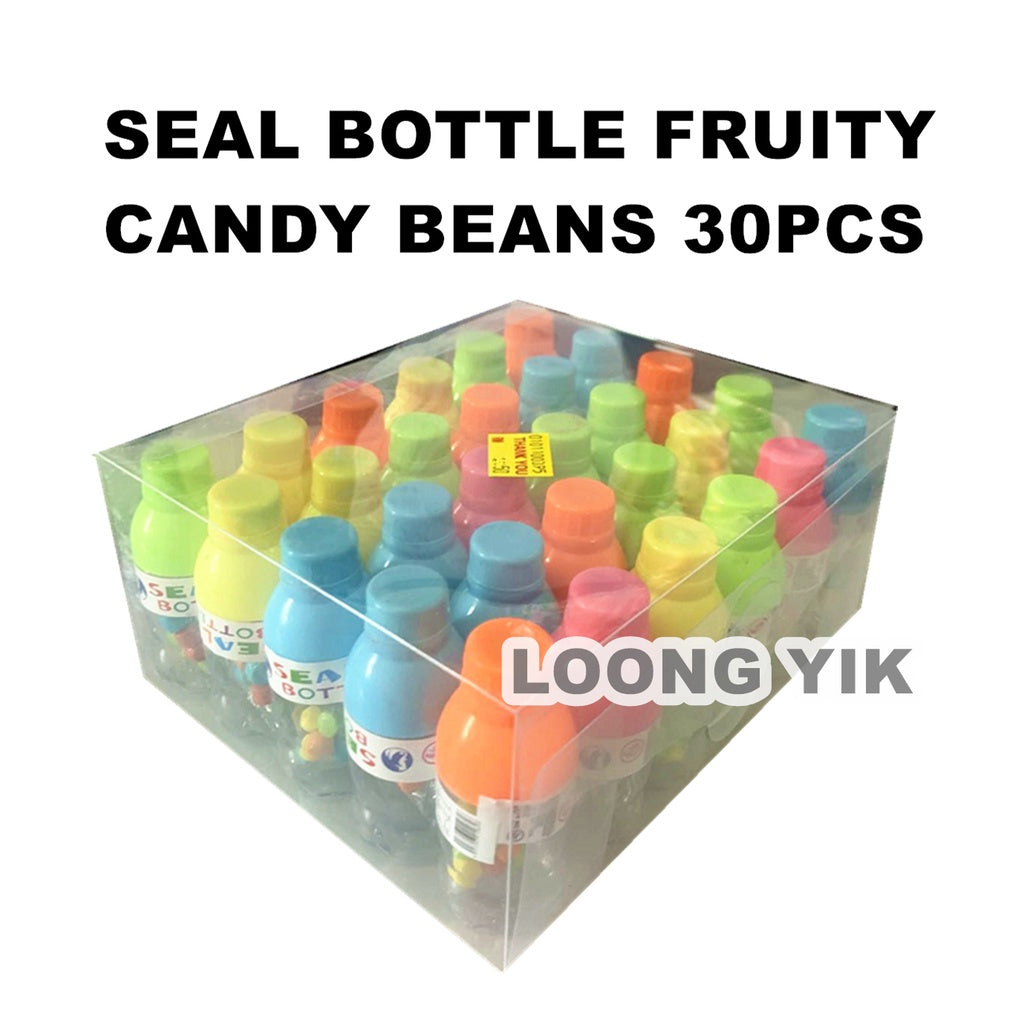 SEAL BOTTLE FRUITY CANDY BEANS 30PCS