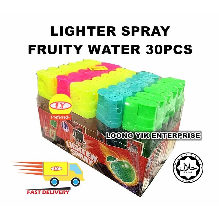 LIGHTER SPRAY FRUITY WATER JUICE 30PCS