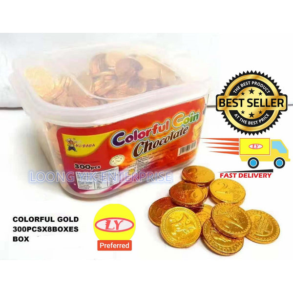 SUPER VALUE CHOCOLATE GOLD COIN 300PCS CAKE ACCESSORIES DESIGN CAKE