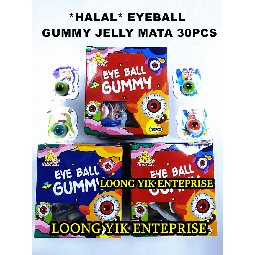 *HALAL* EYEBALL GUMMY JELLY MATA 30PCS