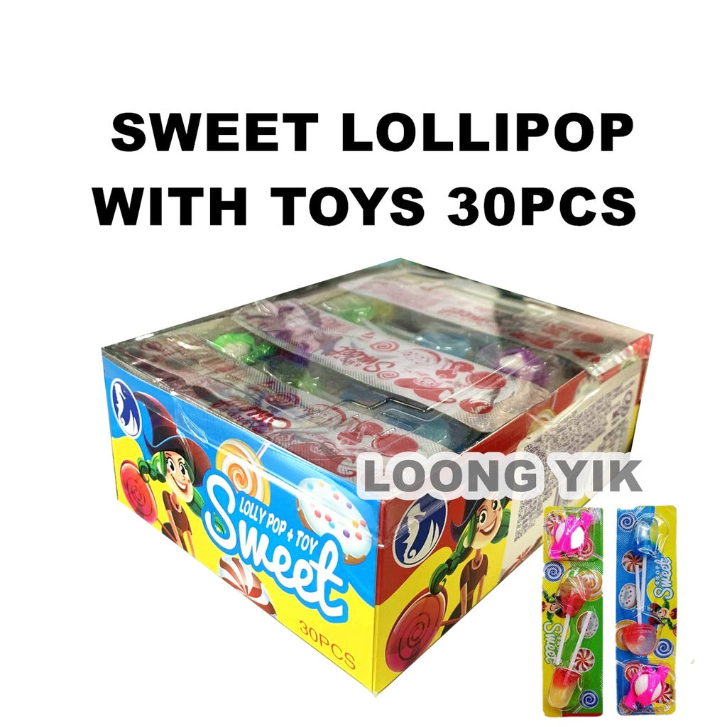 SWEET LOLLIPOP+TOYS 30PCS