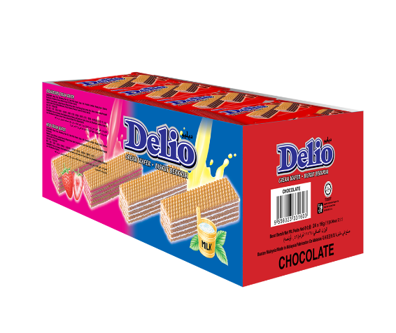 Delio Flavoured Cream Wafer 16G X 24PCS (Box)