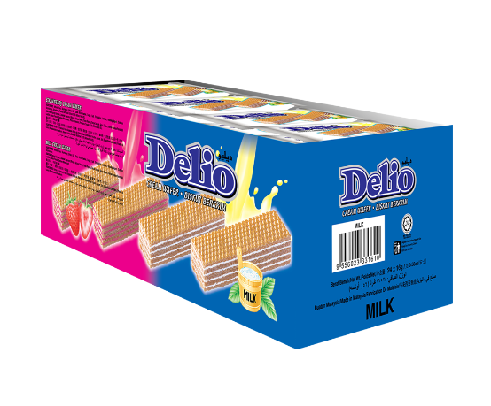 Delio Flavoured Cream Wafer 16G X 24PCS (Box)