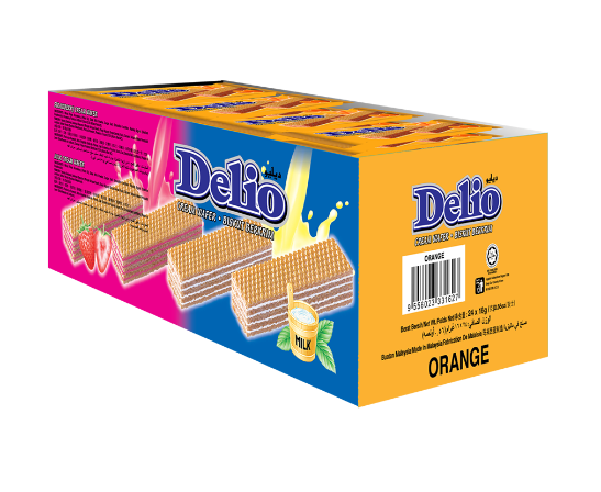 Delio Flavoured Cream Wafer 16G X 24PCS (Box)