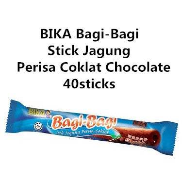 BIKA Bagi-Bagi Stick Jagung Perisa Chocolate / Strawberry / Cheese 40sticks halal