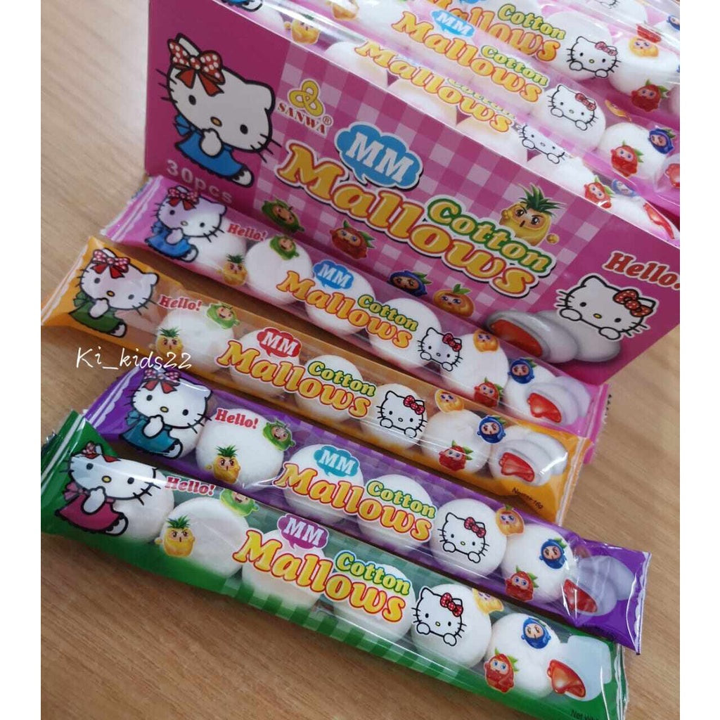 HAPPY COTTON CANDY MARSHMALLOW FRUIT FLAVOUR 30PCS