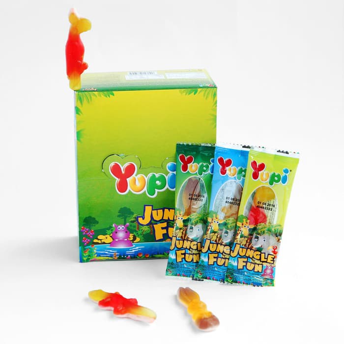 YUPI ANIMALS GUMMY DINOLAND SEAWORLD JUNGLEFUN 24PCS